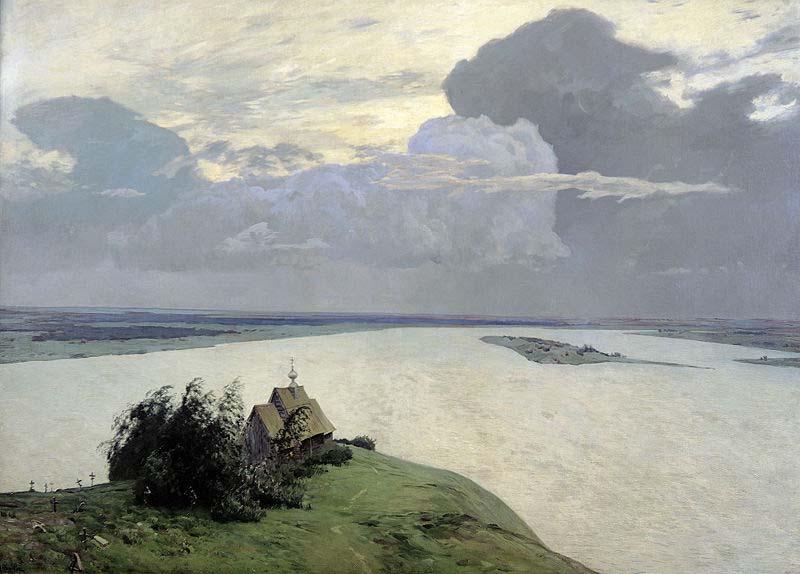 Isaac Levitan Over Eternal Peace oil painting image